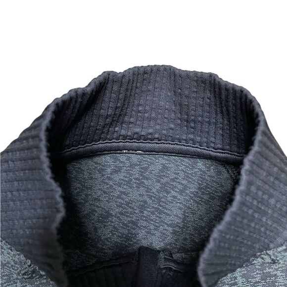 LULULEMON Rest Less Half Zip Black / Dark Cast Size 8 - Picture 14 of 15